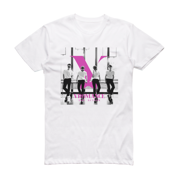VROMANCE The Action Album Cover T-Shirt White