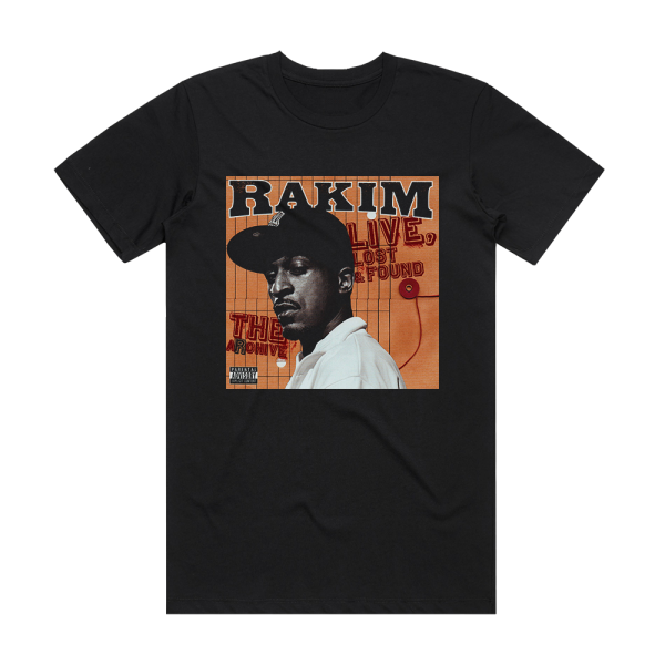 Rakim The Archive Live Lost Found 1 Album Cover T-Shirt Black