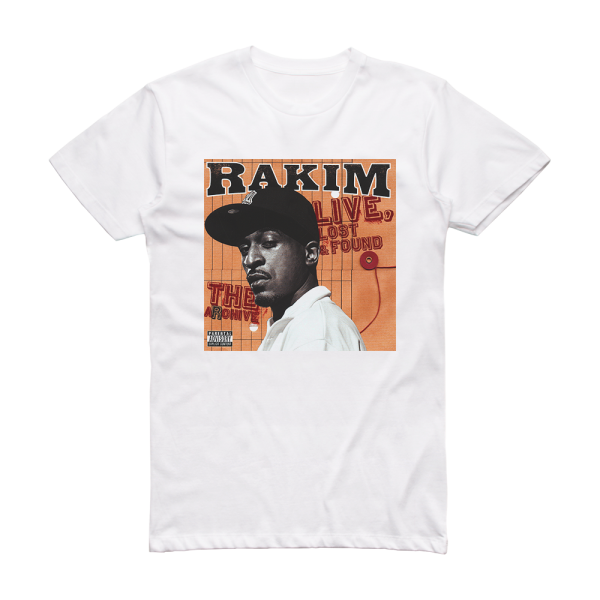 Rakim The Archive Live Lost Found 1 Album Cover T-Shirt White