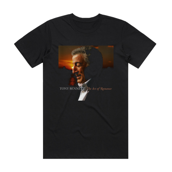 Tony Bennett The Art Of Romance Album Cover T-Shirt Black