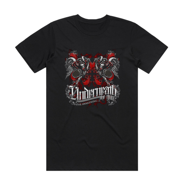 Underneath the Gun The Awakening Album Cover T-Shirt Black