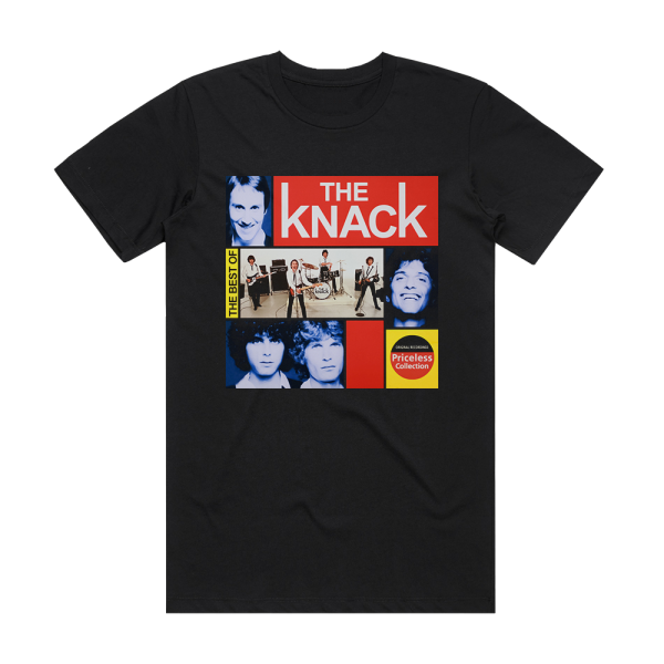 The Knack The Best Of Album Cover T-Shirt Black