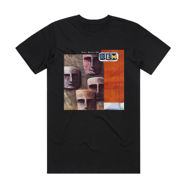 R E M The Best Of Rem Album Cover T-Shirt Black