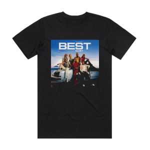 S Club The Best Of S Club 7 Album Cover T-Shirt Black