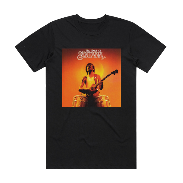 Santana The Best Of Santana 1 Album Cover T-Shirt Black