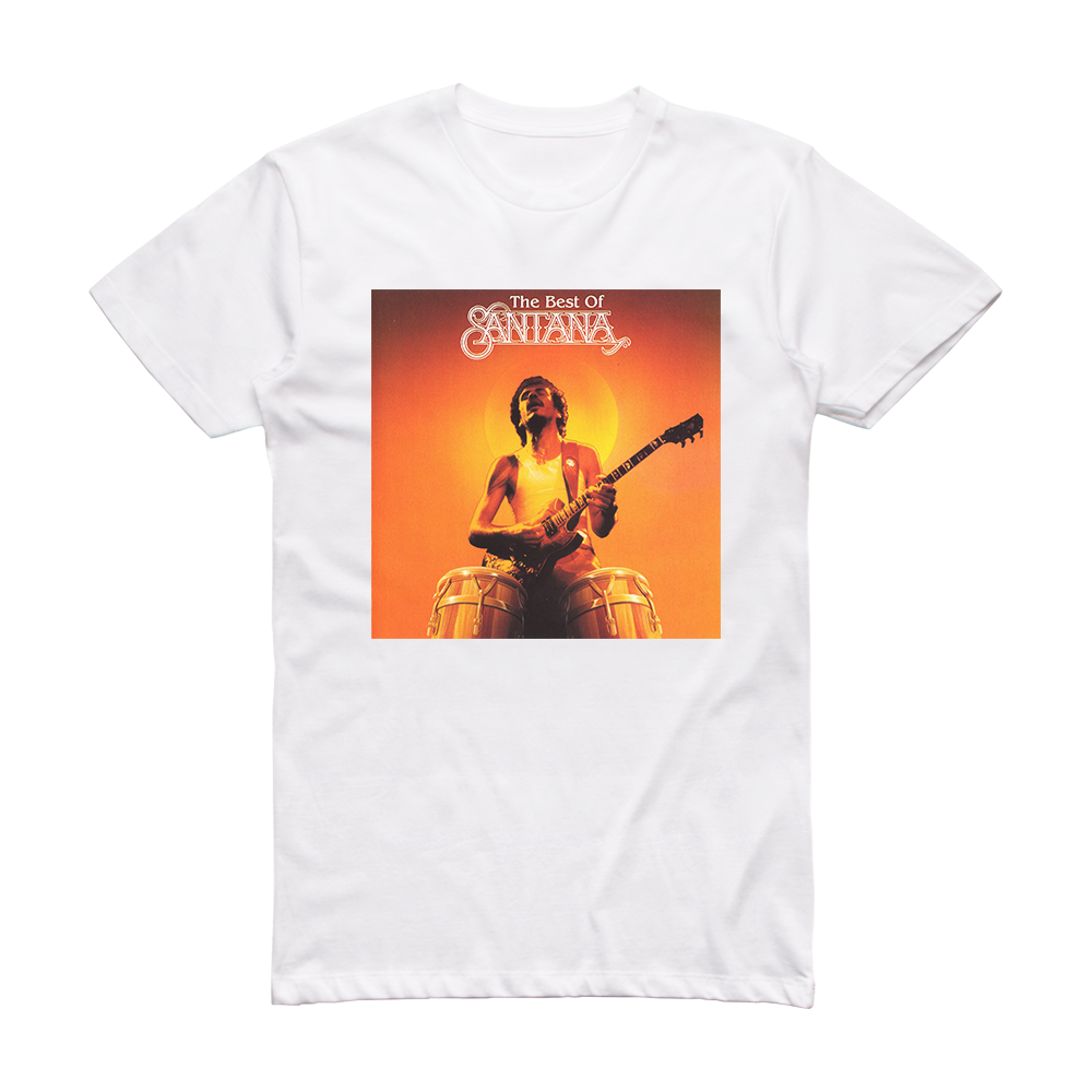 Santana The Best Of Santana 1 Album Cover T-Shirt White – ALBUM COVER T ...