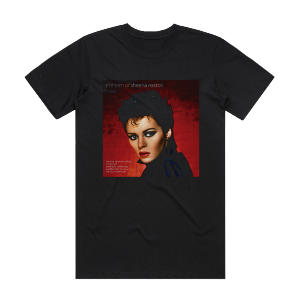 Sheena Easton The Best Of Sheena Easton Album Cover T-Shirt Black