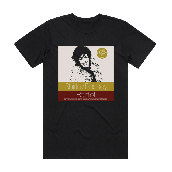 Shirley Bassey The Best Of Shirley Bassey 1 Album Cover T-Shirt Black