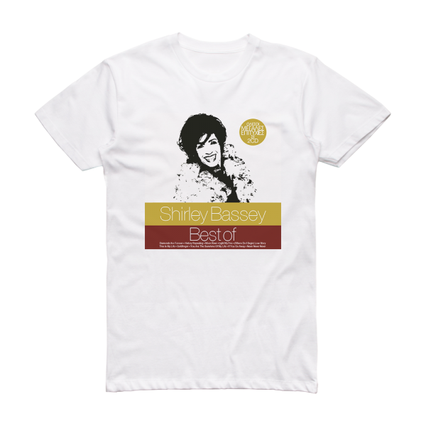 Shirley Bassey The Best Of Shirley Bassey 1 Album Cover T-Shirt White