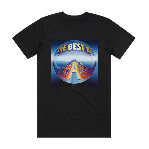 Space The Best Of Space Album Cover T-Shirt Black