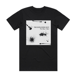 The Exploding Boy The Black Album Album Cover T-Shirt Black