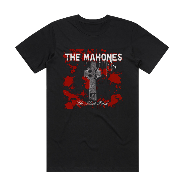 The Mahones The Black Irish Album Cover T-Shirt Black