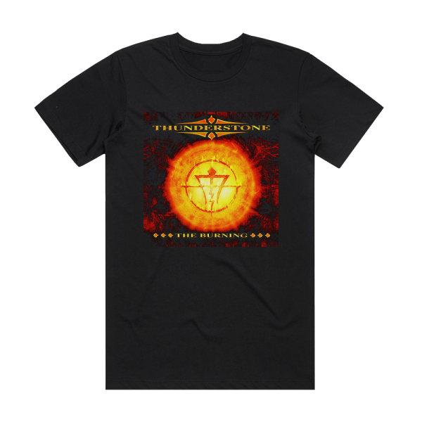 Thunderstone The Burning Album Cover T-Shirt Black