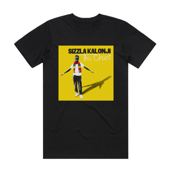 Sizzla The Chant Album Cover T-Shirt Black