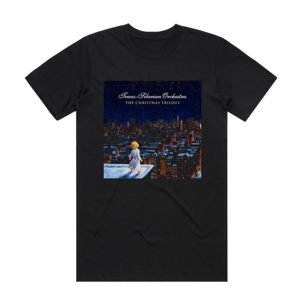 Trans-Siberian Orchestra The Christmas Trilogy Album Cover T-Shirt Black