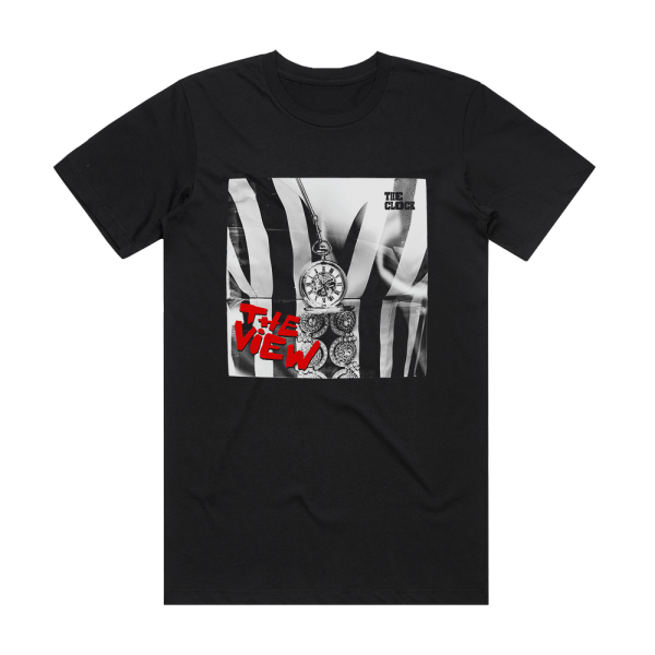 The View The Clock Album Cover T-Shirt Black