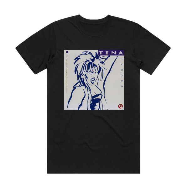 Tina Turner The Collected Recordings 60S To 90S 3 Album Cover T-Shirt Black