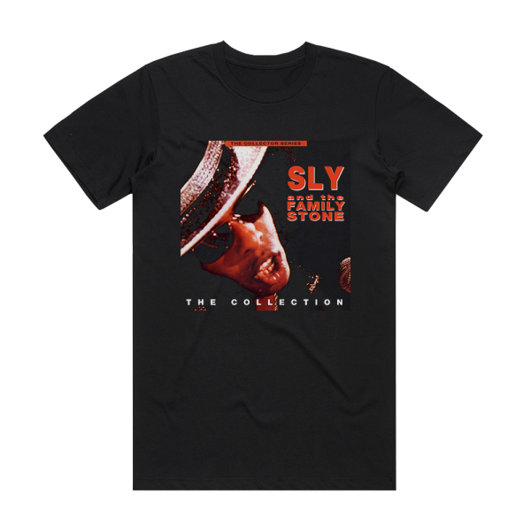 Sly and The Family Stone The Collection 1 Album Cover T-Shirt Black