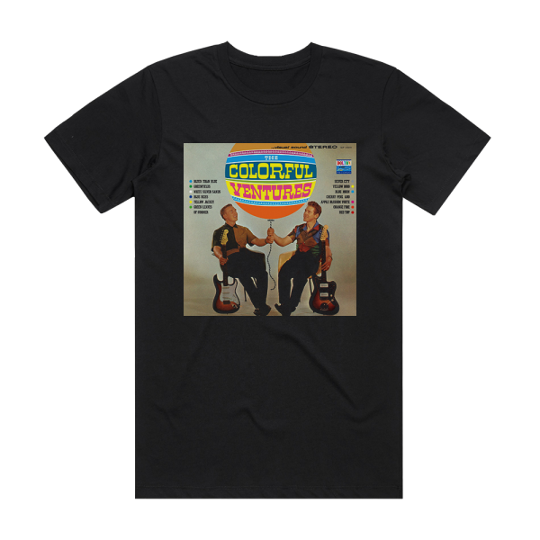 The Ventures The Colorful Ventures Album Cover T-Shirt Black