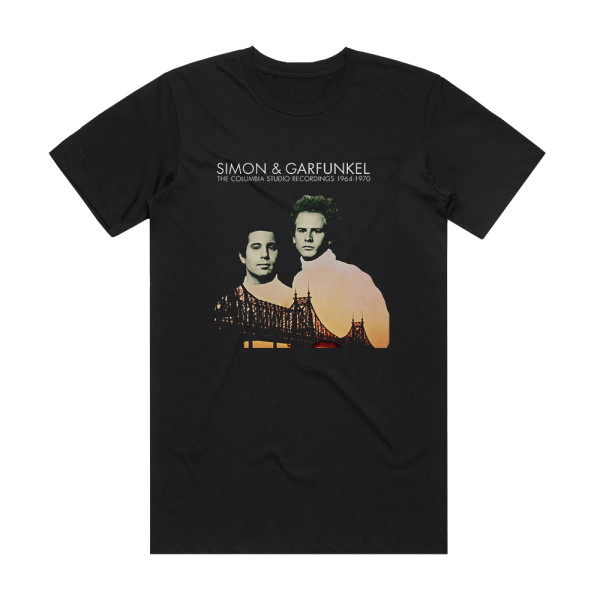 Simon and Garfunkel The Columbia Studio Recordings 19641970 Album Cover T-Shirt Black