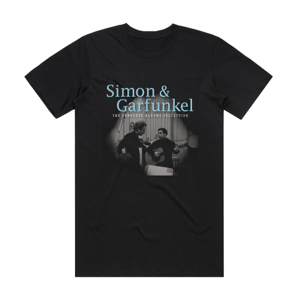 Simon and Garfunkel The Complete Albums Collection Album Cover T-Shirt Black