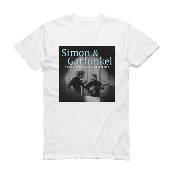 Simon and Garfunkel The Complete Albums Collection Album Cover T-Shirt White