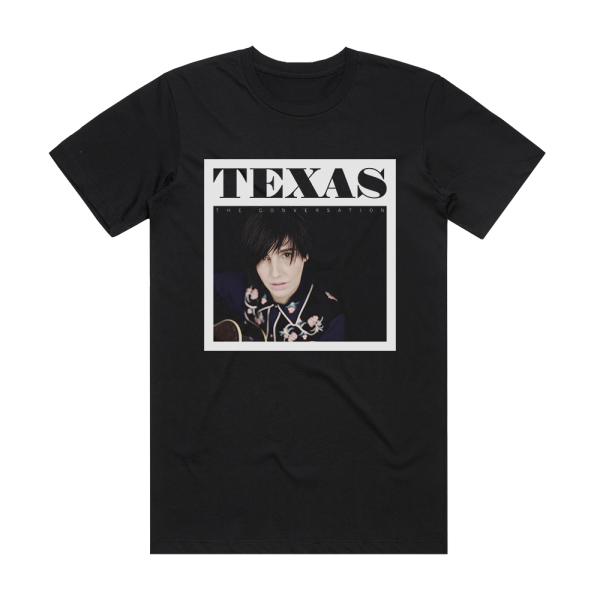 Texas The Conversation Album Cover T-Shirt Black