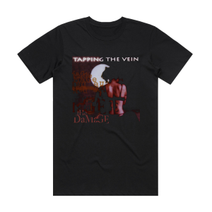 Tapping the Vein The Damage Album Cover T-Shirt Black