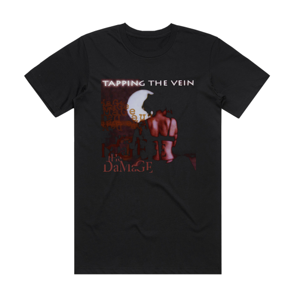 Tapping the Vein The Damage Album Cover T-Shirt Black