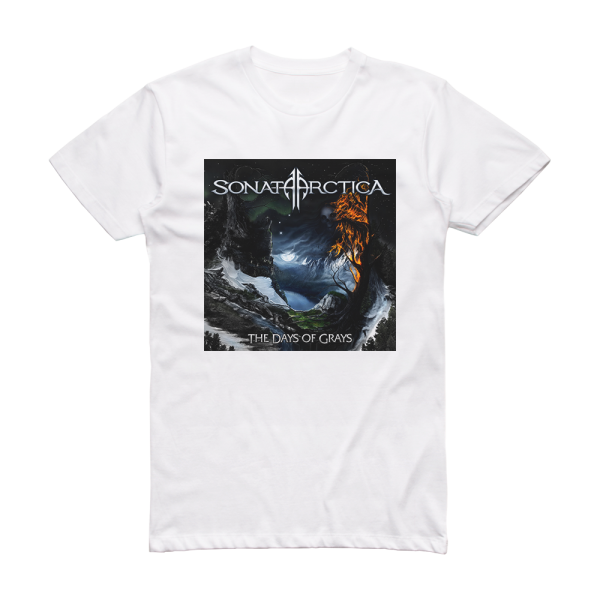 Sonata Arctica The Days Of Grays Album Cover T-Shirt White