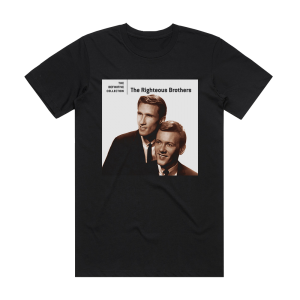 The Righteous Brothers The Definititve Collection Album Cover T-Shirt Black