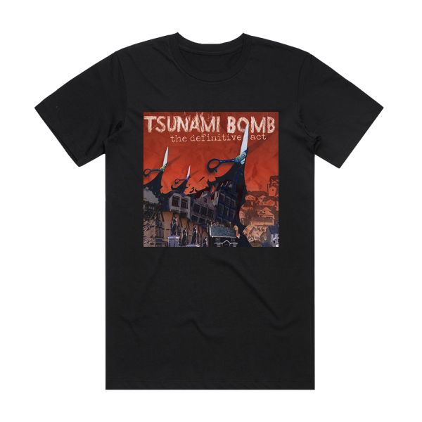Tsunami Bomb The Definitive Act Album Cover T-Shirt Black