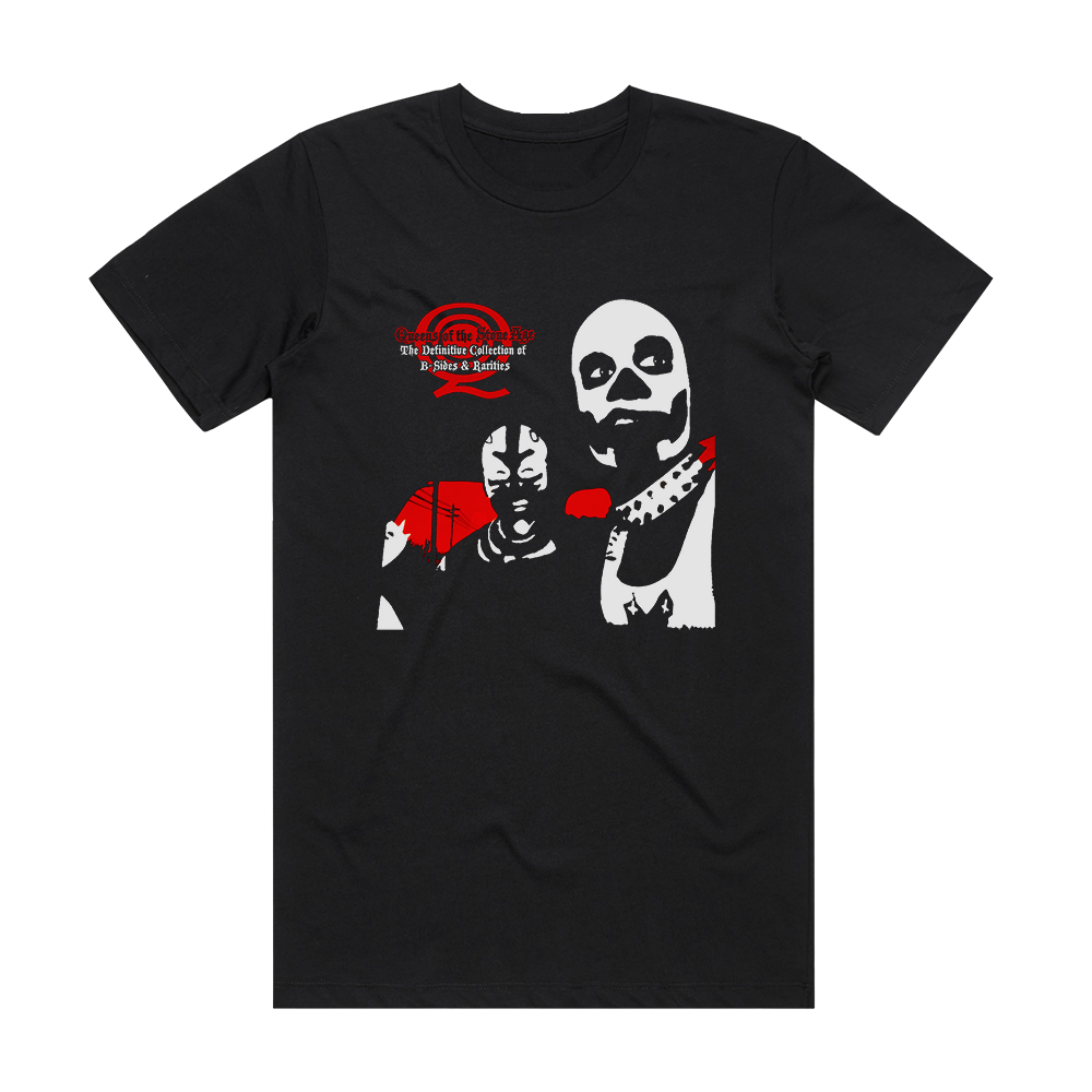 Queens of the Stone Age The Definitive Collection Of B Sides Rarities Album Cover T Shirt Black