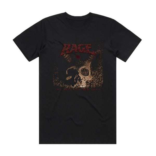 Rage The Devil Strikes Again Album Cover T-Shirt Black