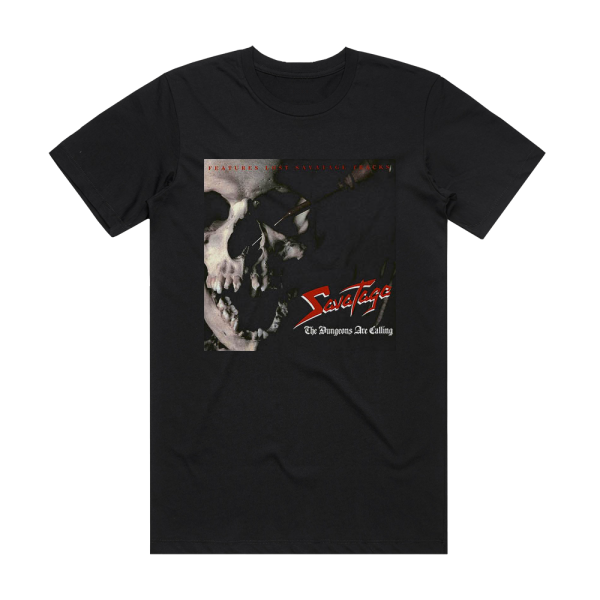Savatage The Dungeons Are Calling 1 Album Cover T-Shirt Black