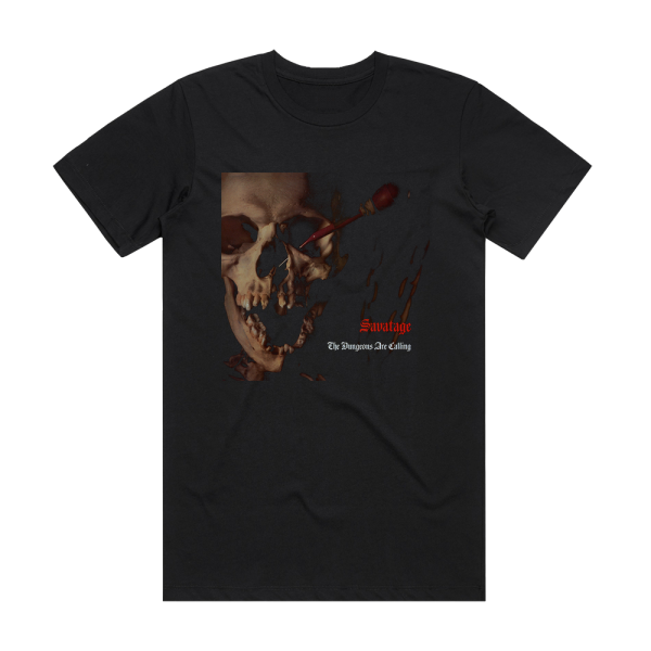 Savatage The Dungeons Are Calling 2 Album Cover T-Shirt Black