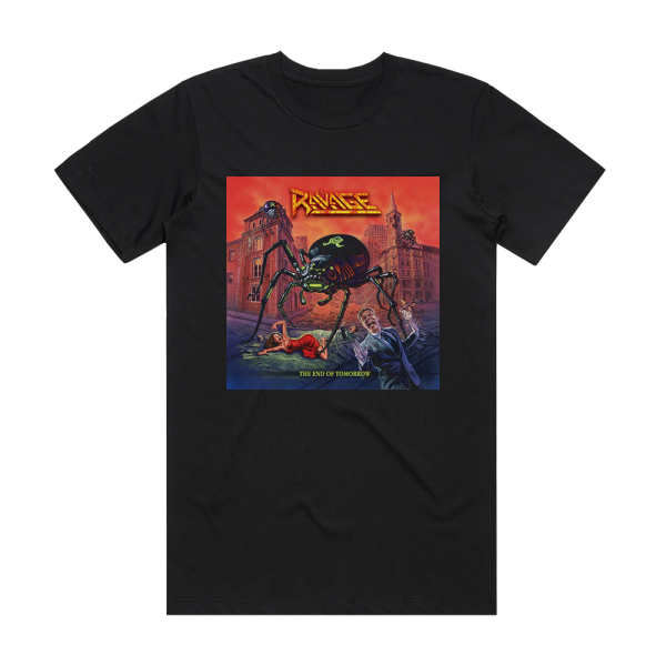 Ravage The End Of Tomorrow Album Cover T-Shirt Black