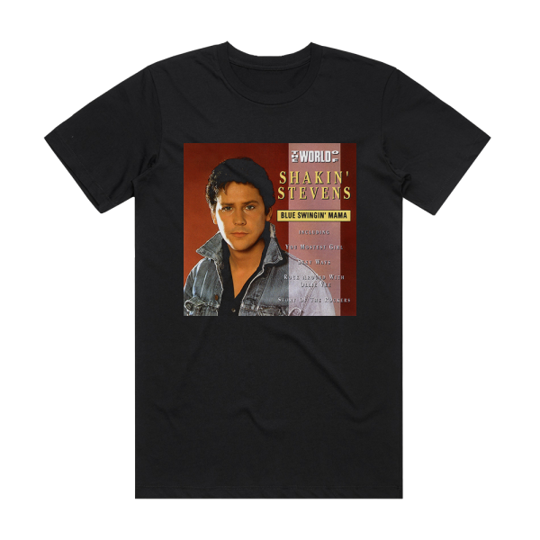 Shakin Stevens The Epic Masters 6 Album Cover T-Shirt Black