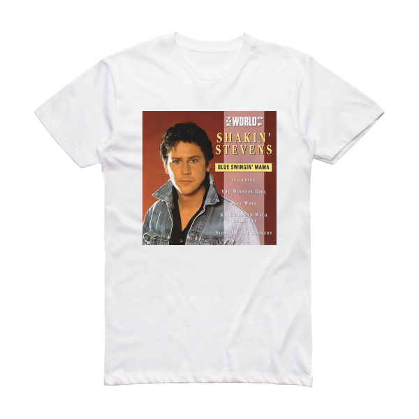 Shakin Stevens The Epic Masters 6 Album Cover T-Shirt White