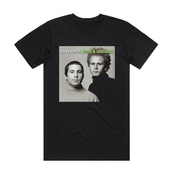 Simon and Garfunkel The Essential Simon Garfunkel Album Cover T-Shirt Black