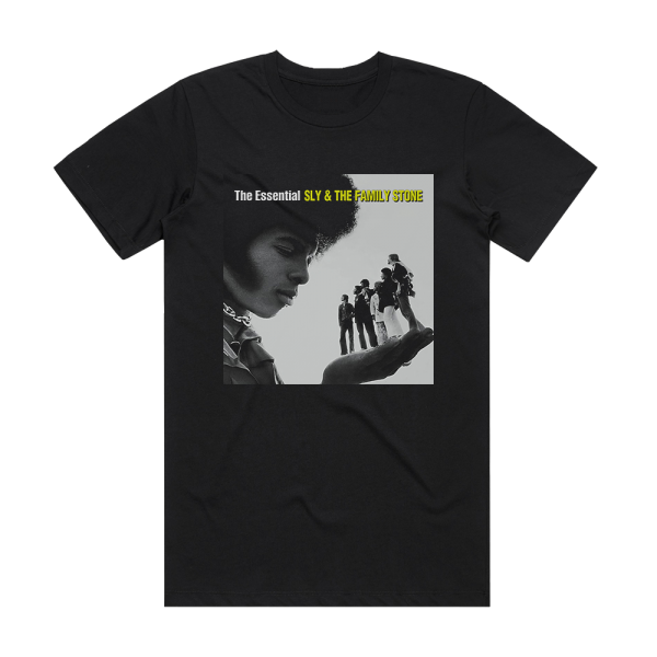 Sly and The Family Stone The Essential Sly The Family Stone 2 Album Cover T-Shirt Black