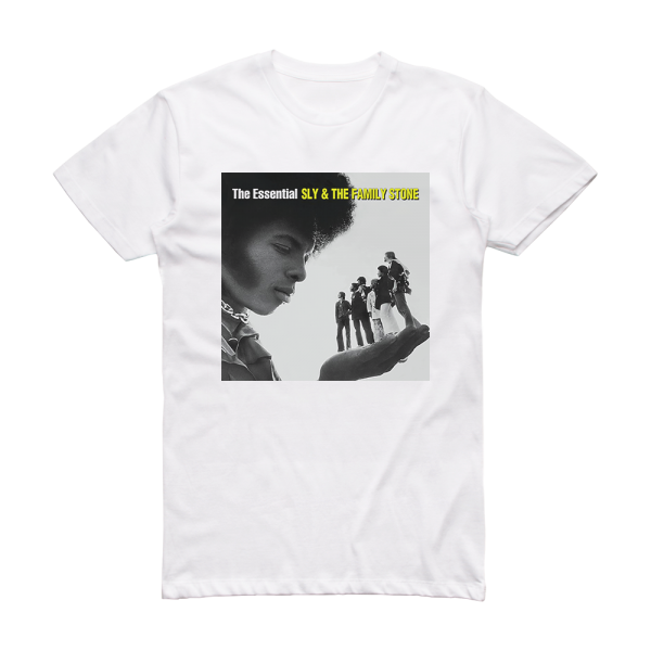 Sly and The Family Stone The Essential Sly The Family Stone 2 Album Cover T-Shirt White