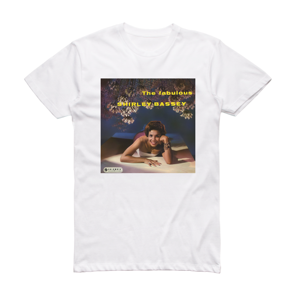 Shirley Bassey The Fabulous Shirley Bassey Album Cover T-Shirt White