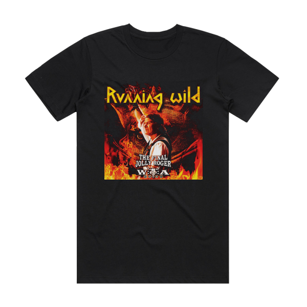 Running Wild The Final Jolly Roger Album Cover T-Shirt Black