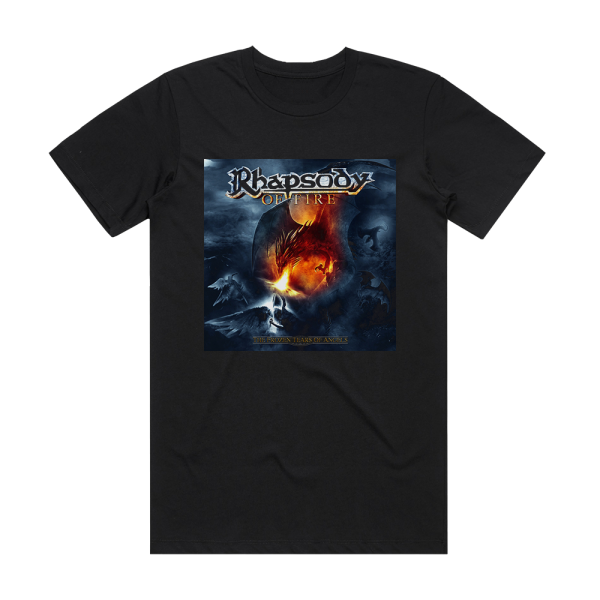 Rhapsody of Fire The Frozen Tears Of Angels Album Cover T-Shirt Black