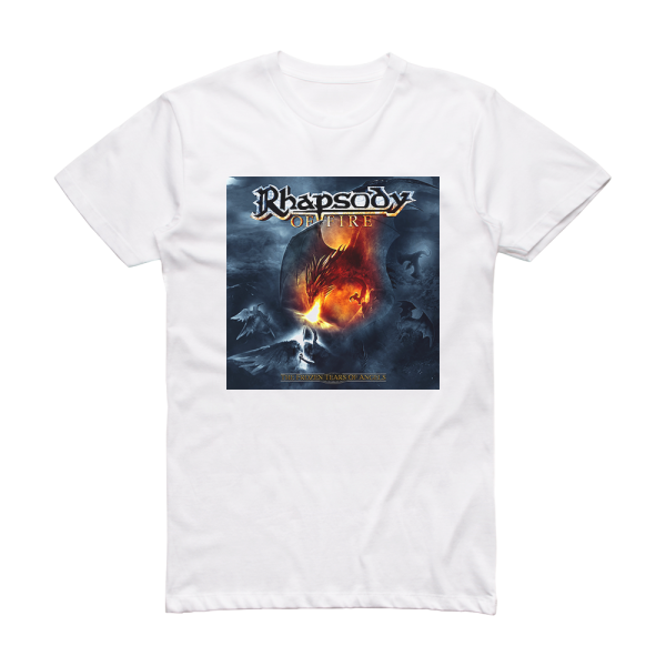 Rhapsody of Fire The Frozen Tears Of Angels Album Cover T-Shirt White