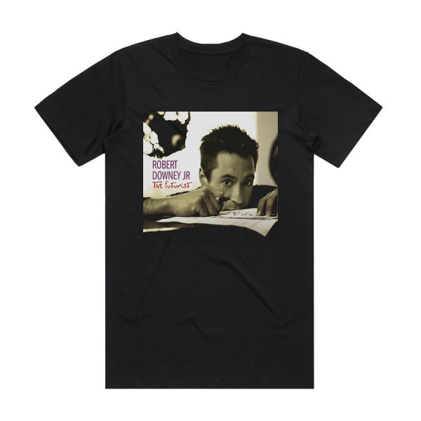 Robert Downey Jr The Futurist Album Cover T-Shirt Black