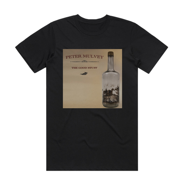 Peter Mulvey The Good Stuff Album Cover T-Shirt Black