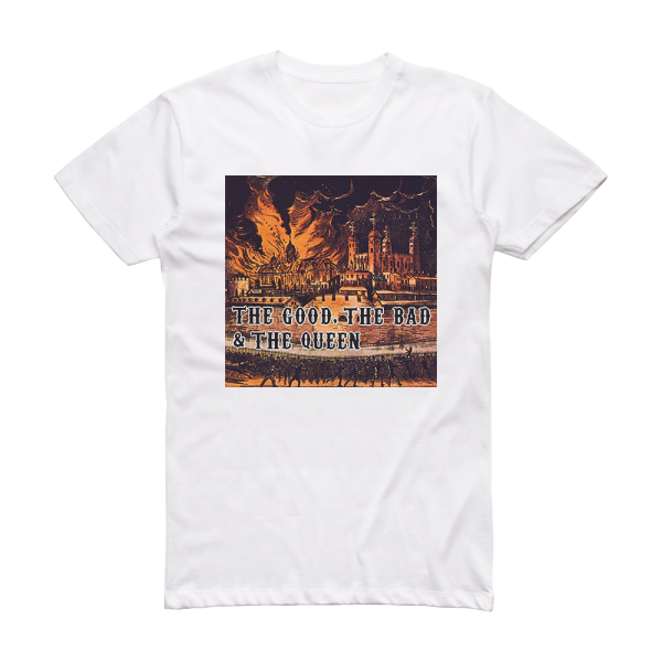 The Good the Bad and the Queen The Good The Bad The Queen Album Cover T-Shirt White