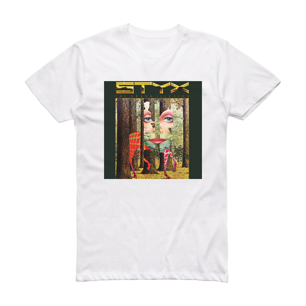 Styx The Grand Illusion 1 Album Cover T-Shirt White